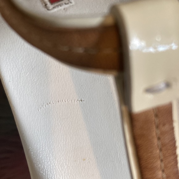 White Prada Sport Wedges with Cork Heel - Picture 8 of 15